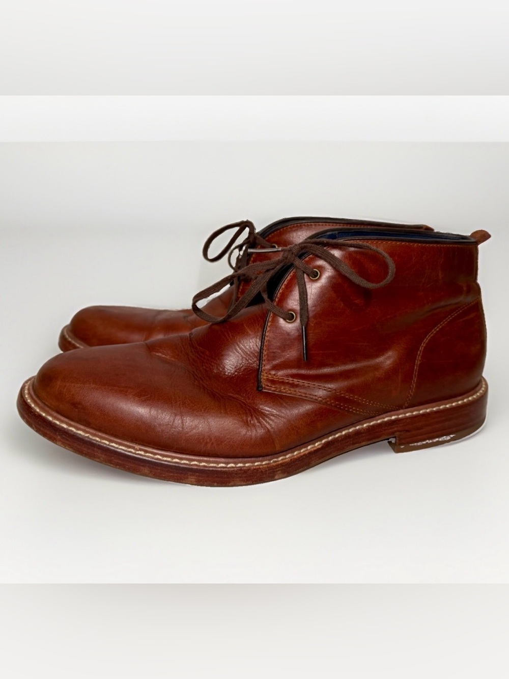 Cole Haan Kennedy Grand Chukka Men's Boots Brown Leather Waterproof Size 10 M